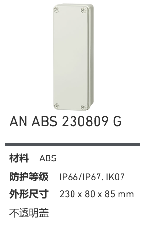 AN 230809 · ABS 工业灰盖