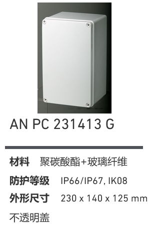 AN 231413 · PC 工业灰盖