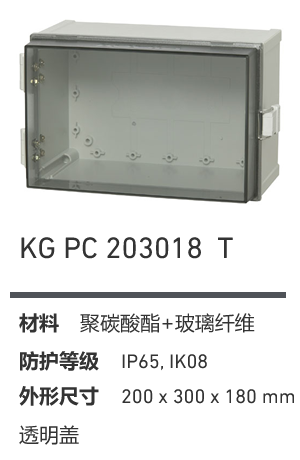 KG 203018 壁挂防水控制箱 产品图
